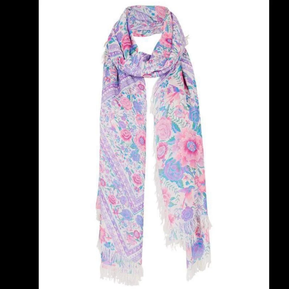 New spell designs babushka vintage travel scarf one size lavender lilac purple